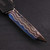 Microtech Scarab II GEN III Tanto Baker Forge Copermai Damascus Hefted Black AL Handle Stingray Inlay DLC hardware 1279-16MS1 1279-16MS1