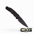 PtoTech TR-5 Automatic Tactical Response 5 Black handle DLC Blade T503 Cajun Knife And Gear