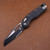 Microtech MSI Tri-Grip Black Injection Molded Black Blade with Beadblast Hardware Part Serrated 210T-2PMBK 210T-2PMBK