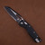 Microtech MSI Tri-Grip Black Injection Molded Black Blade with Beadblast Hardware Part Serrated 210T-2PMBK 210T-2PMBK