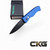 ProTech Tactical Response 2 - NEXUS textured blue handle DLC Black T206-NEXUS Blue Cajun Knife And Gear