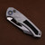 Heretic Knives Pariah Manual Stonewash Standard Blizzard worn Chassis Drop Point H046-2A-BLZ H046-2A-BLZ