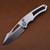 Heretic Knives Pariah Manual Stonewash Standard Blizzard worn Chassis Drop Point H046-2A-BLZ H046-2A-BLZ