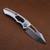 Heretic Knives Pariah Manual Stonewash Standard Blizzard worn Chassis Drop Point H046-2A-BLZ H046-2A-BLZ