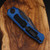 Heretic Knives Wraith V4 Bowie DLC Magnacut Blue Tactical Chassis H002-6A-BLU