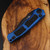 Heretic Knives Wraith V4 Bowie DLC Magnacut Blue Tactical Chassis H002-6A-BLU