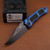 Heretic Knives Wraith V4 Bowie DLC Magnacut Blue Tactical Chassis H002-6A-BLU