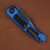 Heretic Knives Wraith V4 Bowie DLC Magnacut Blue Tactical Chassis H002-6A-BLU