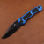 Heretic Knives Wraith V4 Bowie DLC Magnacut Blue Tactical Chassis H002-6A-BLU