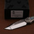 Heretic Knives Wraith V4 Custom High Polish Tanto Abalone Inlays SN 009 WraithV4Custom009