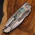 Heretic Knives Wraith V4 Custom High Polish Tanto Abalone Inlays SN 009 WraithV4Custom009