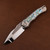 Heretic Knives Wraith V4 Custom High Polish Tanto Abalone Inlays SN 009 WraithV4Custom009