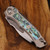 Heretic Knives Wraith V4 Custom High Polish Tanto Abalone Inlays SN 009 WraithV4Custom009