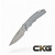 ProTech Tactical Response 4 Saber Grind Auto Battleworn Grey Handle feather texture stonewash MAGNACUT T4105-F BW Grey.