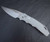 ProTech Tactical Response 4 Saber Grind Auto Battleworn Grey Handle feather texture stonewash MAGNACUT T4105-F BW Grey Cajun Knife And Gear