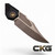 Heretic Knives Wraith V4 Bowie Bronze Magnacut Blade Black Chassis H002-7A Cajun Knife And Gear