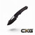 Pariah Manual DLC standard Tactical Glow Carbon Fiber inlays and Tritium inlaid DLC button. H046-6A-GLO/CF Cajun Knife And Gear