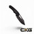 Pariah Manual DLC standard Tactical Glow Carbon Fiber inlays and Tritium inlaid DLC button. H046-6A-GLO/CF Cajun Knife And Gear