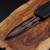 Microtech Scarab II Gen III - Double Edge Signature Series Baker Forge Coppermai Damascus Hefted Alloy w/ Stingray Inlay DLC Hard Cut Stainless 1280-16MS1 1280-16MS1