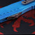 Microtech Cypher II Single Edge Apocalyptic Marbled Blue Handle 1241-10MBL 1241-10MBL