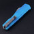 Microtech Cypher II Single Edge Apocalyptic Marbled Blue Handle 1241-10MBL 1241-10MBL