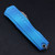 Microtech Cypher II Single Edge Apocalyptic Marbled Blue Handle 1241-10MBL 1241-10MBL