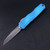 Microtech Cypher II Single Edge Apocalyptic Marbled Blue Handle 1241-10MBL 1241-10MBL