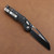 Microtech MSI Tri-Grip Polymer Black Blade Full Serrated Black Handle 210T-3PMBK 210T-3PMBK