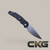 Pro-Tech Tactical Response 5 - Black handle with feather texture Stonewash S35 Blade blasted hardware PLAIN Edge black deep carry clip. T505-F Cajun Knife And Gear