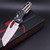 Microtech MSI Stonewashed Tri-Grip Polymer Flag Full Serrated 210T-12PMFLAG 210T-12PMFLAG