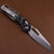 Microtech MSI Stonewashed Tri-Grip Polymer Flag Full Serrated 210T-12PMFLAG 210T-12PMFLAG