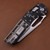 Microtech MSI Stonewashed Tri-Grip Polymer Flag Full Serrated 210T-12PMFLAG 210T-12PMFLAG