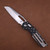 Microtech MSI Stonewashed Tri-Grip Polymer Flag Full Serrated 210T-12PMFLAG 210T-12PMFLAG