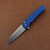 ProTech Malibu - Button Lock Flipper Blue MAGNACUT 5401-Blue 5401-Blue