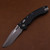 Microtech Amphibian Ram-Lok Apocalyptic Fluted Black G-10 137RL-10APFLGTBK