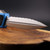 Microtech Scarab II Gen III Double Edge Full Serrate Stonewash Blue Handle 1280-12BL