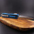 Microtech Scarab II Gen III Double Edge Full Serrate Stonewash Blue Handle 1280-12BL