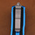 Microtech Scarab II Gen III Double Edge Full Serrate Stonewash Blue Handle 1280-12BL