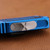Microtech Scarab II Gen III Double Edge Full Serrate Stonewash Blue Handle 1280-12BL