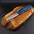 Microtech Scarab II Gen III Double Edge Full Serrate Stonewash Blue Handle 1280-12BL