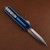 Microtech Scarab II Gen III Double Edge Full Serrate Stonewash Blue Handle 1280-12BL