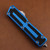 Microtech Scarab II Gen III Double Edge Full Serrate Stonewash Blue Handle 1280-12BL