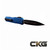 Microtech Cypher II Double Edge Black Blade Blue Handle 1242-1BL Cajun Knife And Gear