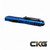 Microtech Cypher II Double Edge Black Blade Blue Handle 1242-1BL Cajun Knife And Gear