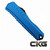 Microtech Cypher II Double Edge Black Blade Blue Handle 1242-1BL Cajun Knife And Gear