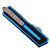 Microtech Scarab II Gen III Double Edge Apocalyptic Blade Blue Handle 1180-10APBL Cajun Knife And Gear