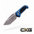 Microtech L.U.D.T. Gen III Single Edge Blue Stonewash Standard 1135-10BL.