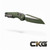Microtech MSI Vintage Green Cerakote Standard 210T-1PMCVG Cajun Knife And Gear