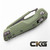 Microtech MSI Vintage Green Cerakote Standard 210T-1PMCVG Cajun Knife And Gear