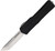 Heretic Knives Auto Colossus OTF Tanto Partial Serrate Black H040-2B.